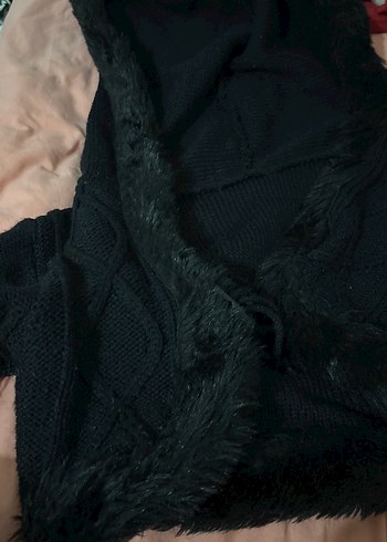Diğer Kürk Detaylı Siyah Kadın bolero