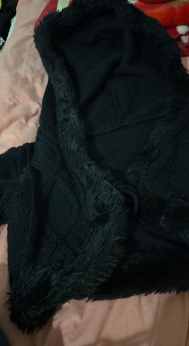 Kürk Detaylı Siyah Kadın bolero - Görsel 2