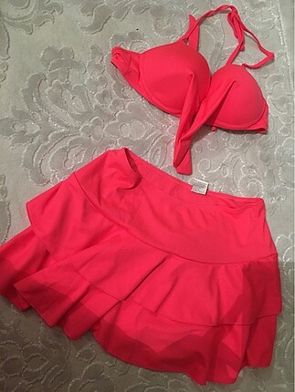 Nar çiçeği bikini takım