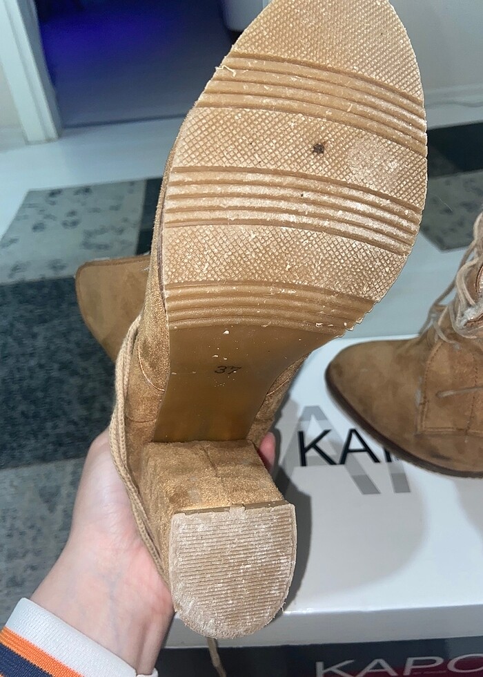 Dışı süet içi tüylü Bot - Görsel 4