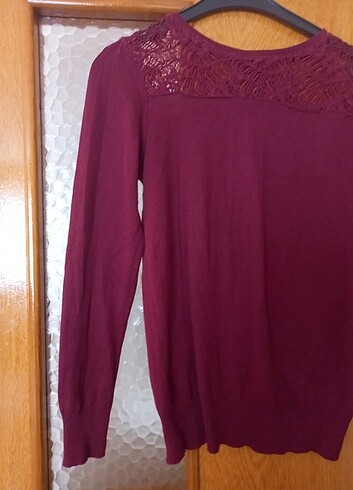 l Beden bordo Renk temiz bluz