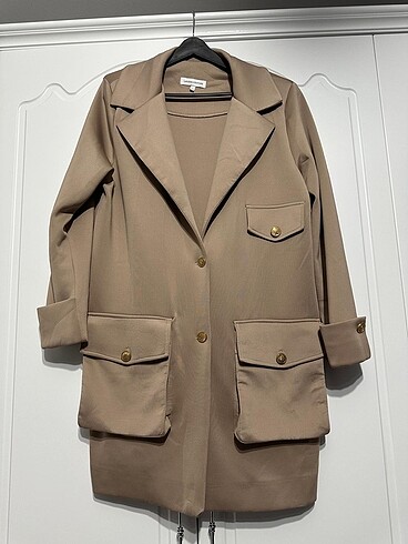 40 Beden camel Renk Lavinia couture ceket 40 beden
