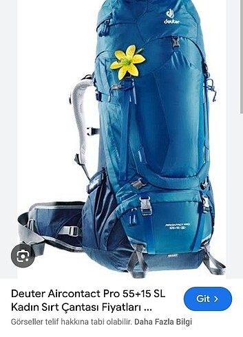Diğer Deuter 55+15 sl Dağcılık Cantasi