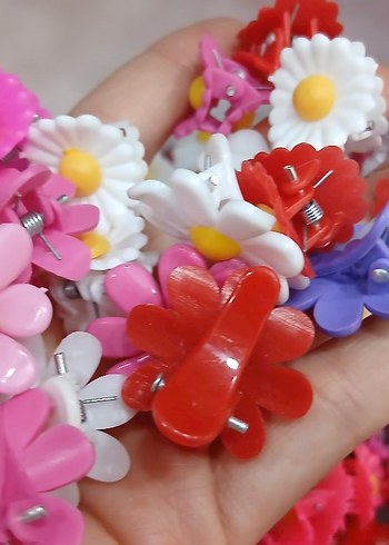 Accessorize Çiçekli Renkli Boncuklu Toka Seti