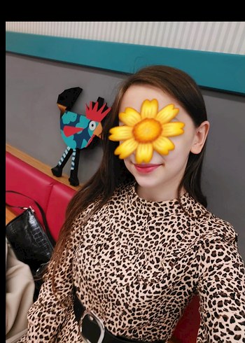 Trendyol & Milla Leopar Desenli Volanlı Mini Elbise