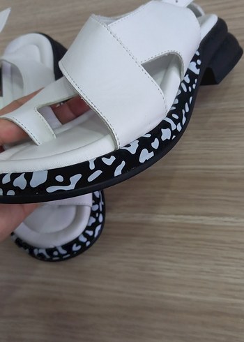 Beyaz renk hakiki deri - Görsel 3