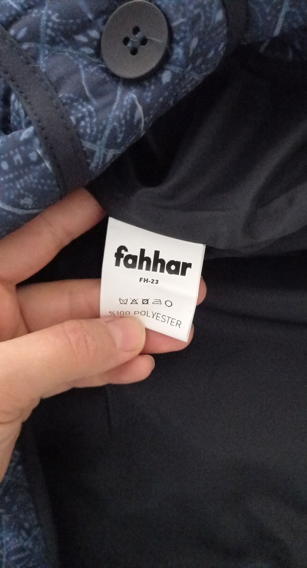 Kadın Lacivert Baklava Desen Kapitone Ceket - Görsel 3