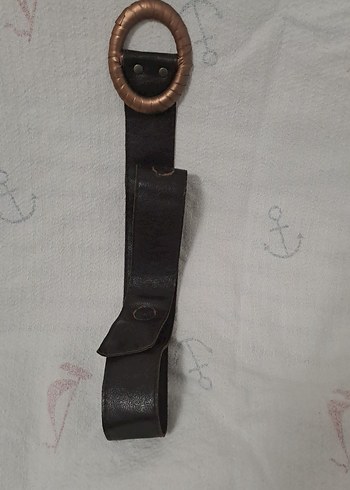 Kahvereng sunii Deri Kadın Kemer