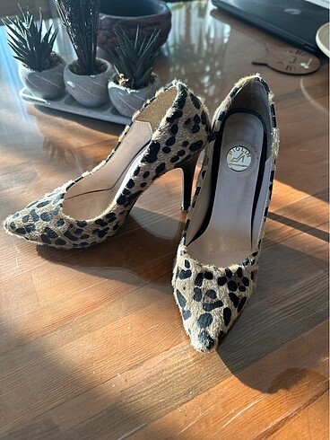 36 Beden Leoparlı stilettoo