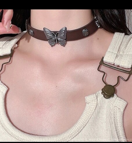 Gothic choker kolye y2k