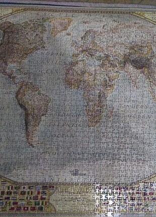 2000 Parça Puzzle- Dünya Haritası