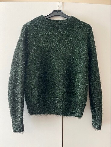 H&M yeşil kazak