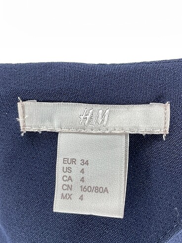 34 Beden lacivert Renk H&M Kısa Elbise %70 İndirimli.
