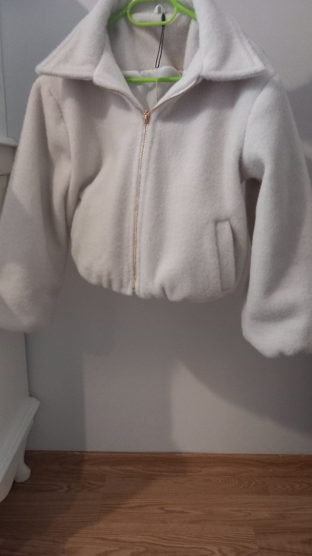 Bej Fermuarlı çoçuk Ceket - Görsel 2