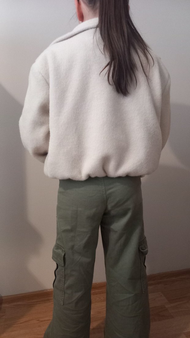 Bej Fermuarlı çoçuk Ceket - Görsel 4