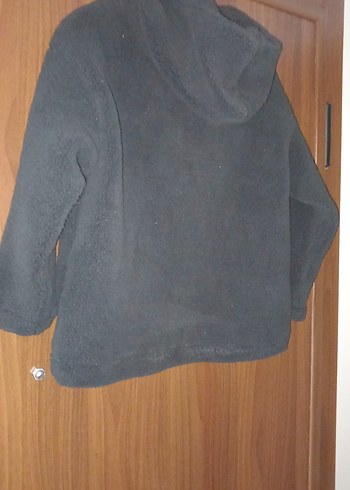 çocuk Siyah Fermuarlı Rahat Ceket - Görsel 3