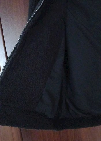 çocuk Siyah Fermuarlı Rahat Ceket - Görsel 4