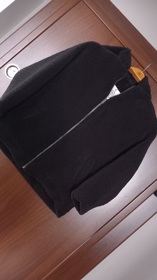 çocuk Siyah Fermuarlı Rahat Ceket - Görsel 2