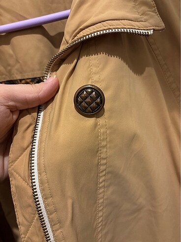40 Beden camel Renk Vintage trençkot