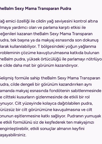 The Balm Sexy Mama Transparan Pudra - Görsel 5