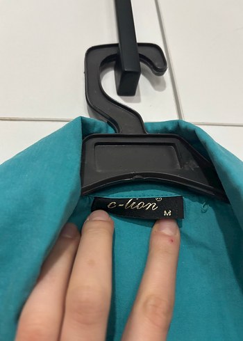 Kadın Turkuaz Kısa Kollu Keten Tunik - Görsel 4