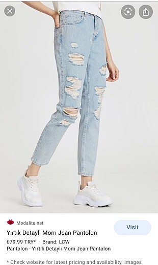 Bershka boyfriend pantolon