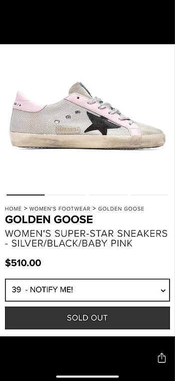 Golden goose 39 numara