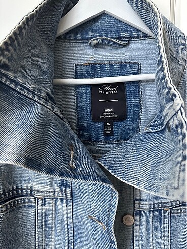 xs Beden Mavi jeans ceket
