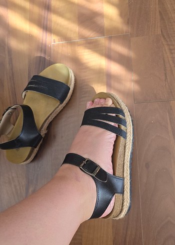 Polaris Siyah Sandalet - Görsel 4