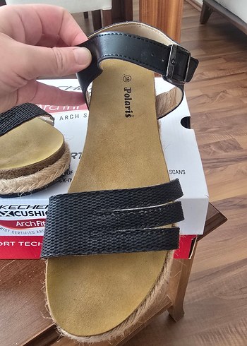 Polaris Siyah Sandalet - Görsel 6