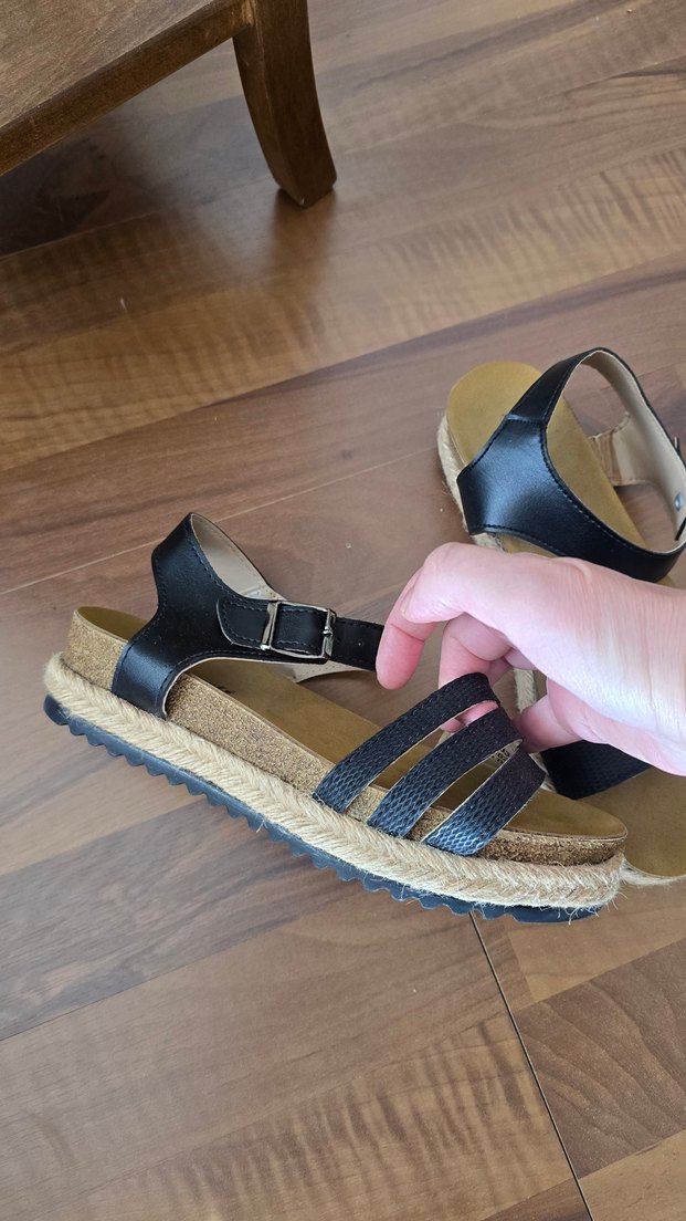 Polaris Siyah Sandalet - Görsel 3