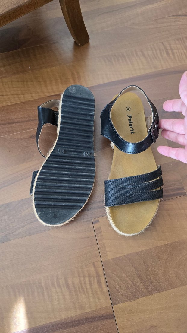 Polaris Siyah Sandalet - Görsel 5