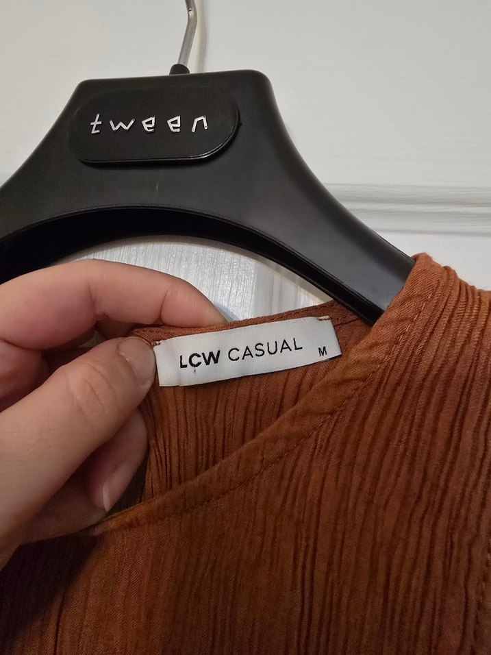 LCW Bürümcük Kumaş Pamuklu Elbise - Görsel 4