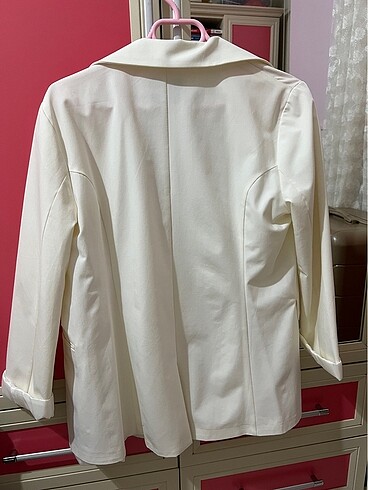 l Beden beyaz Renk Blazer ceket