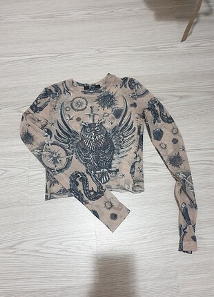 Bershka tül bluz 