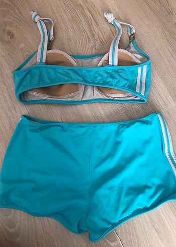 Turkuaz Mini Bantlı Kadın Mayo - Görsel 2