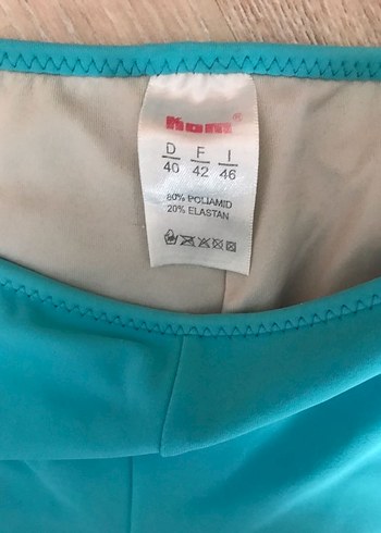 Turkuaz Mini Bantlı Kadın Mayo - Görsel 3