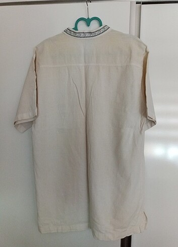 xl Beden beyaz Renk Şile bezi vintage bluz 