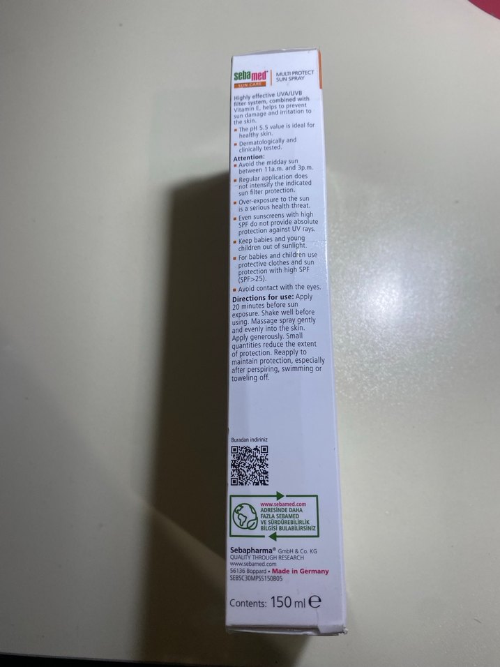 Sebamed SPF 30 Çok Yönlü Güneş Spreyi 150 ml - Görsel 5