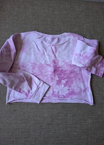 Boyner Kız Çocuk Pembe Batik Desenli Uzun Kollu Tişört