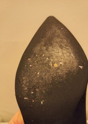 Siyah Minimalist Kadın Topuklu Ayakkabı - Görsel 8