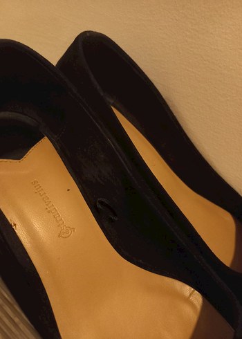 Siyah Minimalist Kadın Topuklu Ayakkabı - Görsel 7