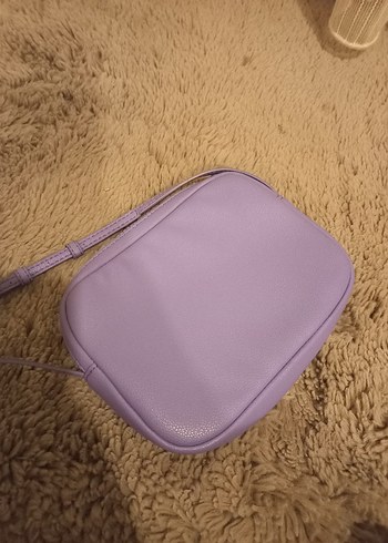 Mor Deri Kadın Çapraz Çanta - Görsel 3