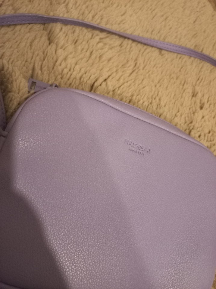 Mor Deri Kadın Çapraz Çanta - Görsel 2