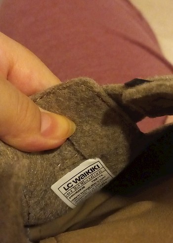 Ev Terliği,Kemerli Kadın Süet Terlik. - Görsel 5