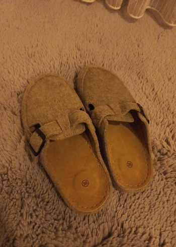 Ev Terliği,Kemerli Kadın Süet Terlik. - Görsel 7