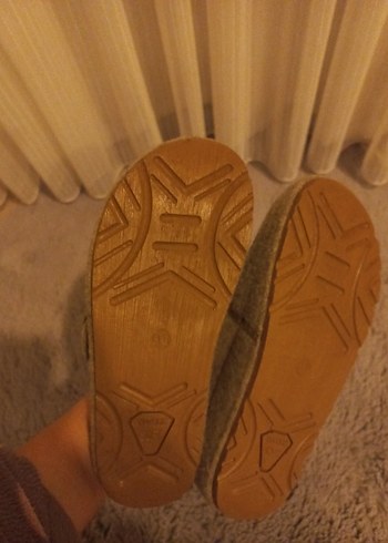 Ev Terliği,Kemerli Kadın Süet Terlik. - Görsel 2