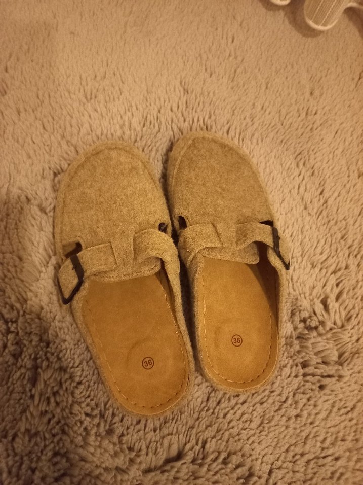 Ev Terliği,Kemerli Kadın Süet Terlik. - Görsel 3