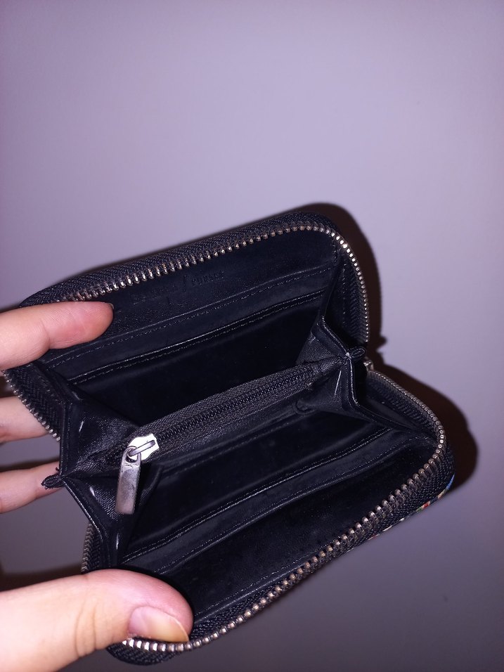 Çiçek Desenli Fermuarlı Kadın Cüzdanı - Görsel 4