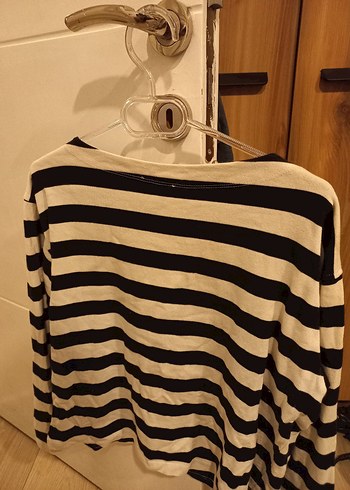 Çizgili Kadın Bluz - Görsel 3